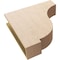 Ekena Millwork 7"W x 28"D x 28"H Thin Van Buren Rough Cedar Woodgrain TimberThane Corbel, Primed Tan CORUR07X28X28VANRCPR - alternate 2